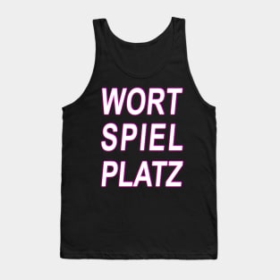 Word Game Place Design Leisure Party Tank Top